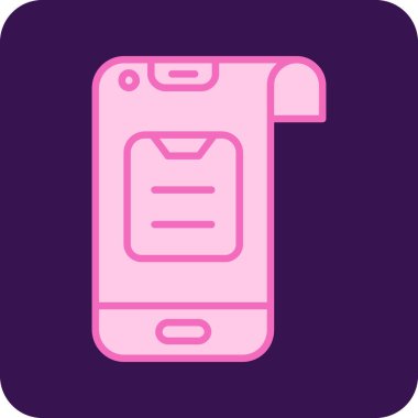 - Telefon. Web simgesi basit illüstrasyon