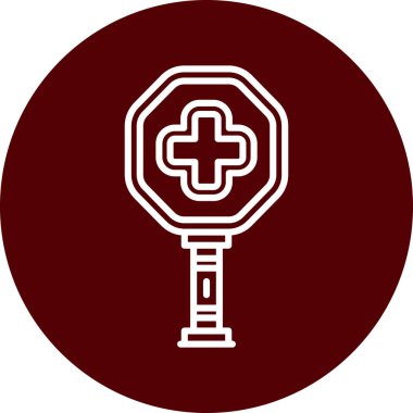 eşsiz konum vektör çizgisi simgesi