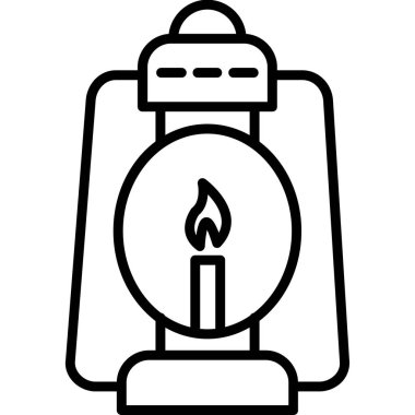 Meşale. Web simgesi basit illüstrasyon