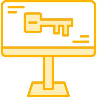 Bilgisayar. Web simgesi basit illüstrasyon