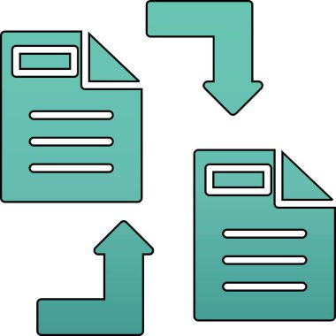 Dosya. Web simgesi basit illüstrasyon