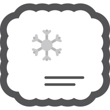 Kar tanesinin vektör çizimi