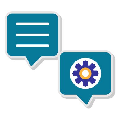 sohbet kabarcıklar illüstrasyon vektör