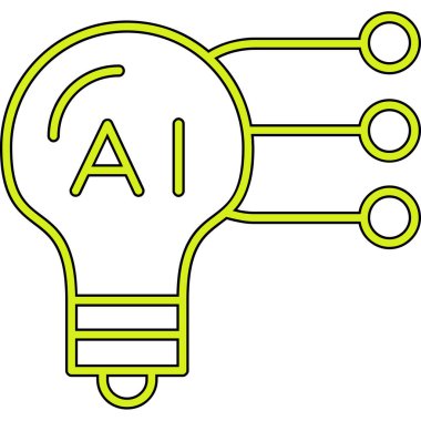Yapay zeka simgesi, anahat stili