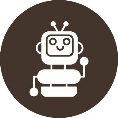 vektör simgesi, robot, vektör illüstrasyonu