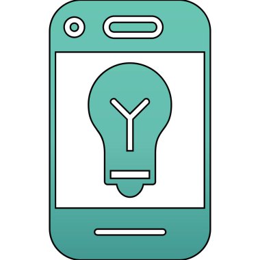 Ampul sembollü akıllı telefon