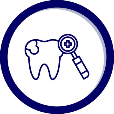 Kalkan simgesi illüstrasyonlu diş