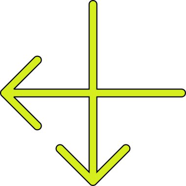 Ok. Web simgesi basit illüstrasyon