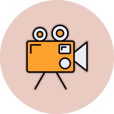 film vektör simgesi modern basit vektör illüstrasyonu