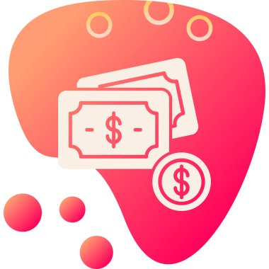 Para için. Web simgesi basit illüstrasyon