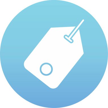 Benzersiz etiket vektörü simgesi