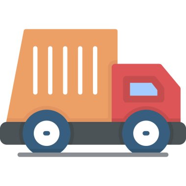 kargo kamyonu vektör simgesi