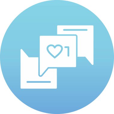 Bir kalp simgesinin vektör illüstrasyonu