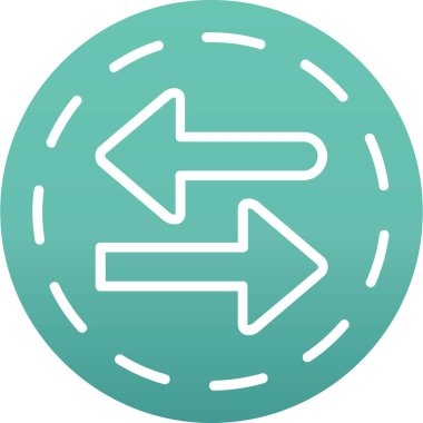 yön ikonu vektör illüstrasyonu