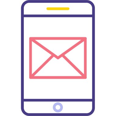 Doldurulmuş web e- posta simgesi - özet biçimi