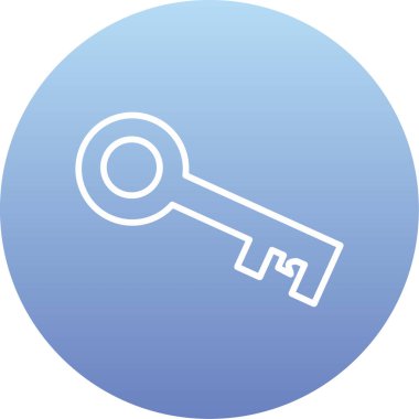 Anahtar simgesi vektör illüstrasyonu