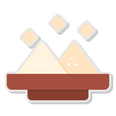 Tuz düz vektör simgesi