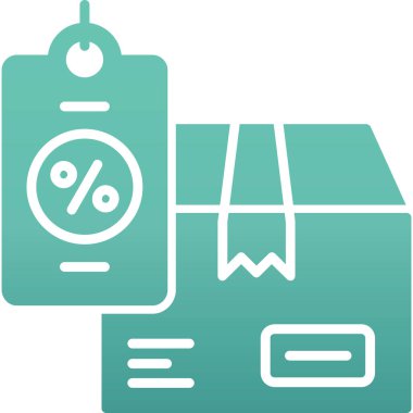 İndirim. Web simgesi basit illüstrasyon