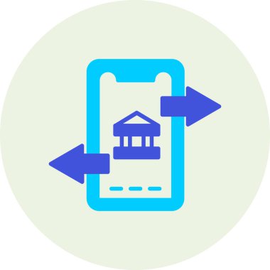 Bir ev simgesinin vektör illüstrasyonu