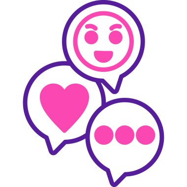 Konuş. Web simgesi vektör illüstrasyonu