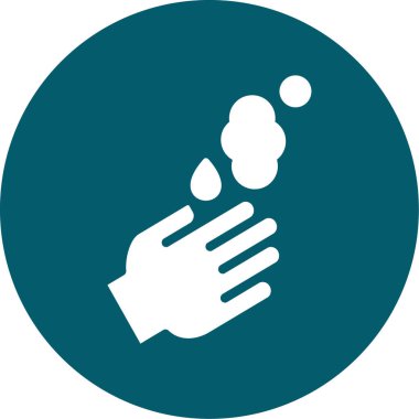 Bakım el düz vektör simgesi