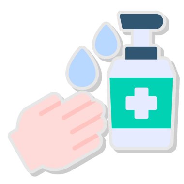 Su ve sabunla dolu şişe.