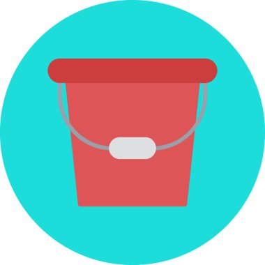 Kova. Web simgesi basit illüstrasyon