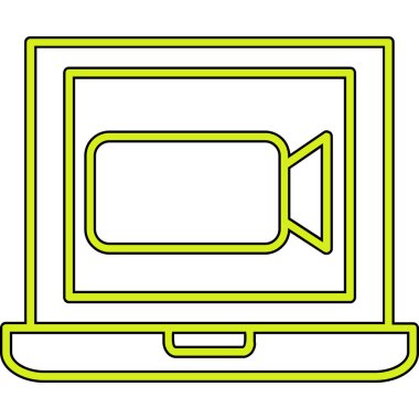 dizüstü bilgisayar simgesi, vektör illüstrasyonu.