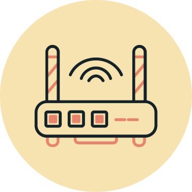 WiFi yönlendirici simgesi. vektör çizim