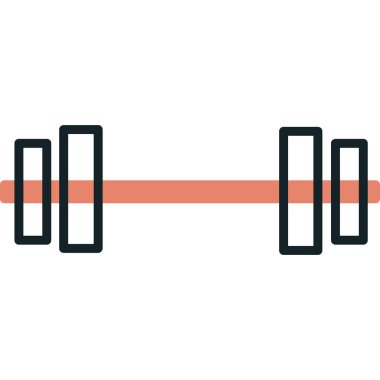 Beyaz arkaplan üzerindeki bir bariyerin vektör çizimi