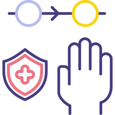 Virüs ikonu vektör illüstrasyonu