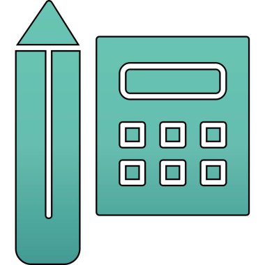 hesap makinesi simgesi, vektör illüstrasyonu