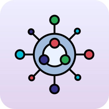 ağ bağlantısı simgesi, vektör illüstrasyonu