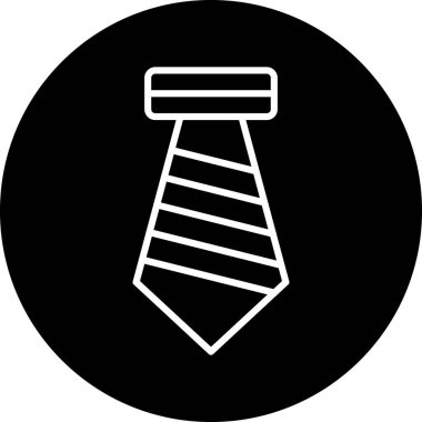 Kravat. Web simgesi basit illüstrasyon