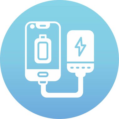 Cep telefonu simgesinin vektör illüstrasyonu