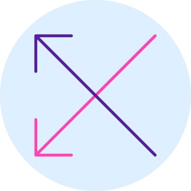 Ok. Web simgesi basit illüstrasyon