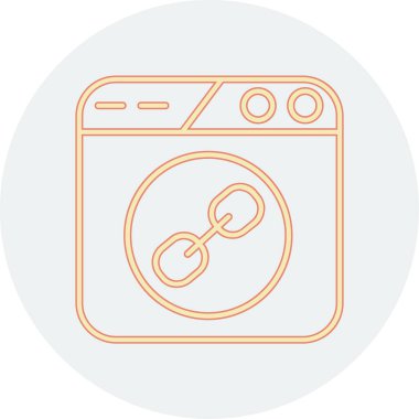 cep telefonu simgesi. İnce çizgi çizimi. mavi vektör tasarımı.