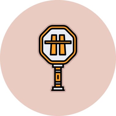 Tek bir simgenin vektör illüstrasyonu