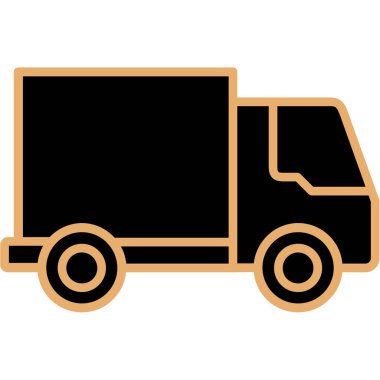 Kamyon. Web simgesi basit illüstrasyon