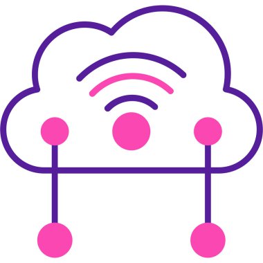 Wifi simgesi, vektör illüstrasyonu