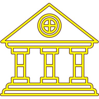 bina simgesi, vektör illüstrasyonu