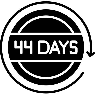 Beyaz arka planda 4 gün mühür kaldı. etiket işareti etiketi, etiket