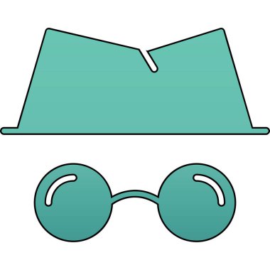 gözlük ikonu vektör illüstrasyonu