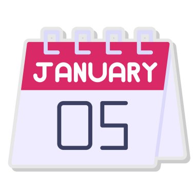 Takvim simgesi, vektör çizimi