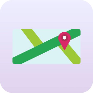 Navigasyon simgesi, vektör illüstrasyonu