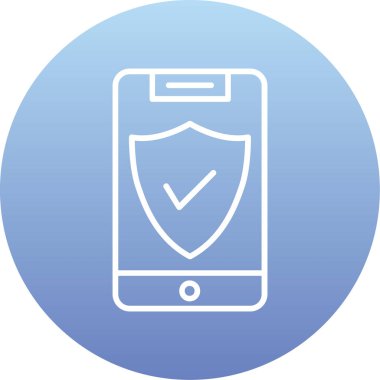 Koruma ağı simgesi, vektör illüstrasyonu