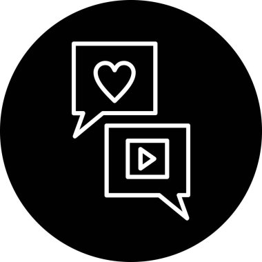 vektör aşk simgesi illüstrasyonu