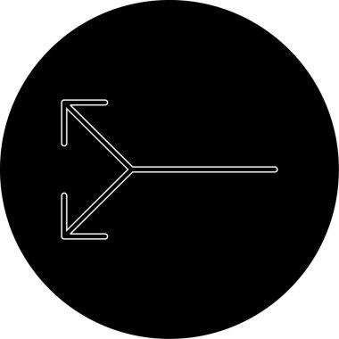 Yönlendirme Simgesi Moda Biçiminde İzole Arkaplan