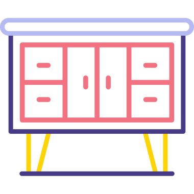 Masa. Web simgesi basit tasarım