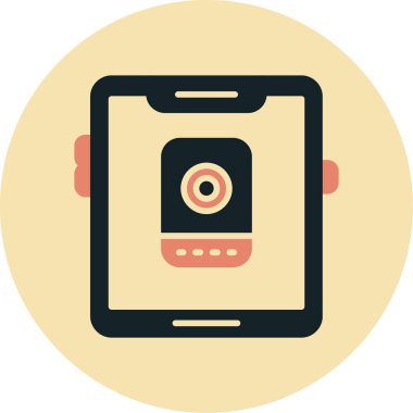 Cep telefonu. Web simgesi basit illüstrasyon